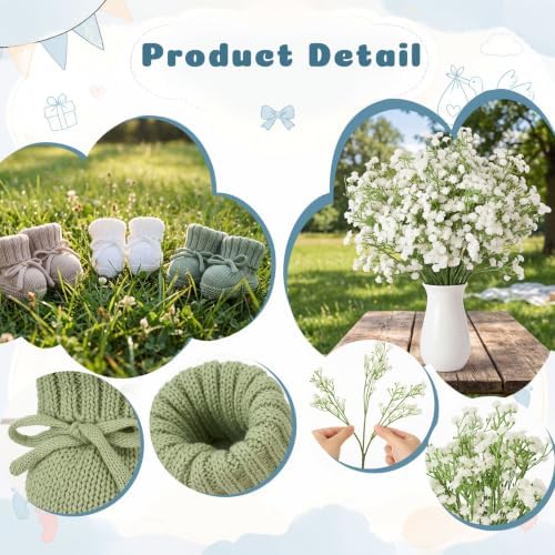 6 Set Neutral Gender Reveal Baby Shower Table Centerpieces Decor - Image 4