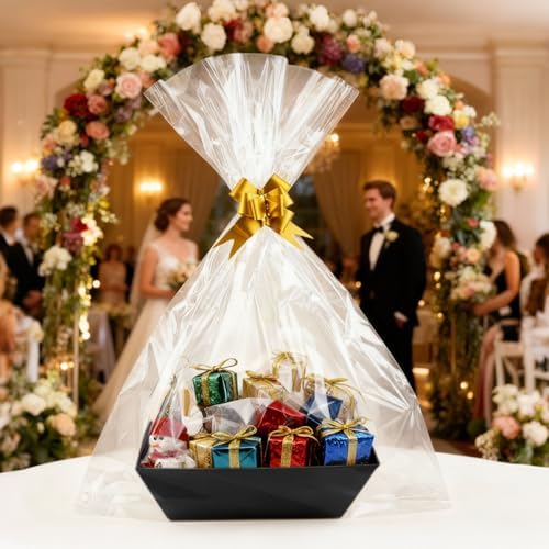 10PACK Empty Gift Basket Set, 11.8x9.8” Thick Kraft Market Tray Gift Basket - Image 6