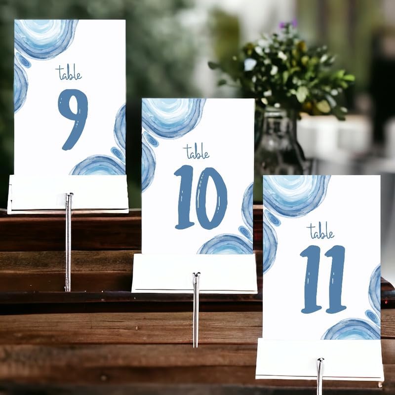 ANANYA FASHION & CRAFTS HUB Hand Drawing Wedding Table Number Cardss 1-100 Double Sided With Head Table For Reception Event Party Baby Shower Birthday 5x7 Inch - Image 3