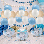 12 Sets Elephant Baby Shower Balloon Stand Kit for Table It's a Boy Baby Shower with Balloon Decoration for Elephant Theme Gender Reveal Birthday Party Table Decorations Supplies - Image 2