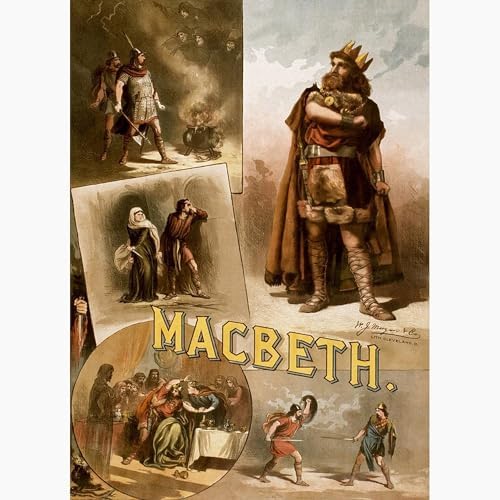 CafePress Vintage Macbeth Theatre Poster Greeting Cards Greeting Card (20-pack), Note Card with Blank Inside, Birthday Card Matte - Image 3