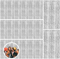 20 Pack Silver Backdrop Curtain Party Decorations Foil Fringe Backdrop Silver Tinsel Streamers Birthday Bachelorette New Year Christmas Wedding Baby Shower Disco Party Decorations by BOMSI