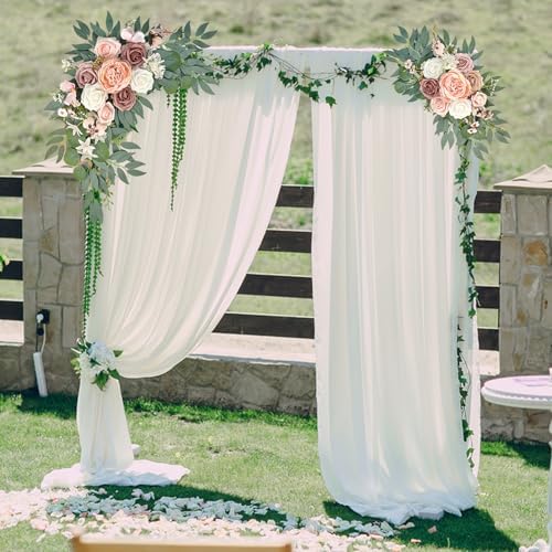 Pink Wedding Arch Flowers Set of 2 - Image 5