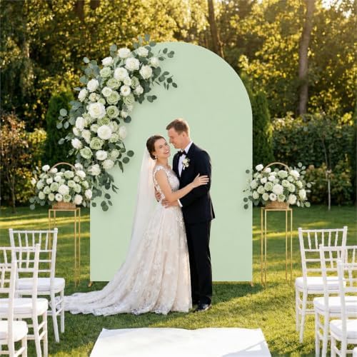 Arttown 7.2FT Arch Backdrop Stand and Green Arch Cover Set - Image 6