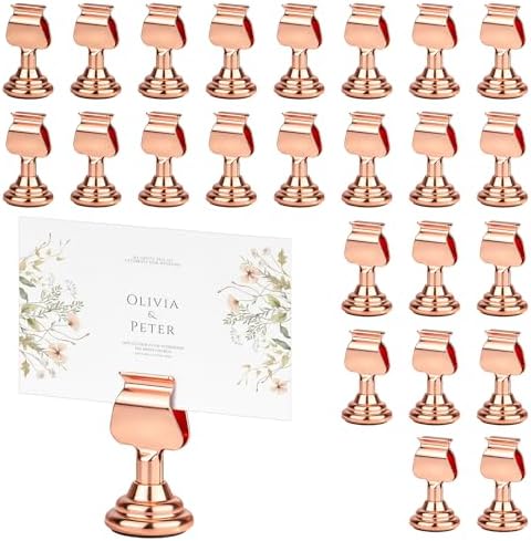 24 Pack Harp Clip Table Number Holders for Wedding by Unknown