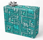 AOFUN Custom Name Text Gift Wrapping Paper Custom Wrapping Paper Custom Name Gift Wrapping Paper Gift Wrap Funny Funny Gift For Friend 3 Rolls 58" x 23" by Unknown