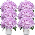 Set of 6 Artificial Flower Table Centerpieces (Lilac, 6 X Flower Table Centerpieces) by XOETCP