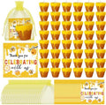 Conelist 48 Sets Bee Themed Candle Set for Baby Shower Party Favors Cute Honey Jar Candle with Thank You Tags Organza Bags Baby Shower Gifts for Guest Gender Reveal Party Decoration Gifts (Yellow) by Conelist