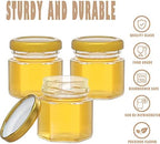 CRTWDMAN 60 Pack Mini Honey Jars with Lids and Dippers - Image 3
