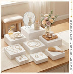 Barydat 8 Pcs White Wood Risers Display, Small 8.7" - Image 4