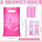 Resurhang 200 Pcs Breast Cancer Awareness Items Bulk, Pink Ribbon Gifts - Image 2
