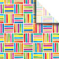 Jillson & Roberts 20" x 30" Printed Gift Tissue, Colorful Lines (24 Folded Sheets) by JILLSONROBERTS