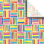 Jillson & Roberts 20" x 30" Printed Gift Tissue, Colorful Lines (48 Folded Sheets) by JILLSONROBERTS