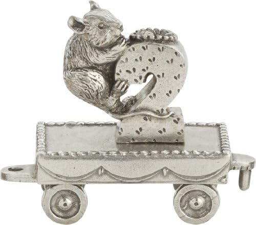 Danforth Birthday Mouse Train Candleholder | Pewter Handcrafted in USA by DANFORTH