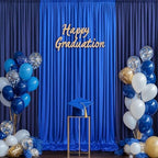 10×10 FT Navy Blue Royal Blue Backdrop Curtains for Parties, 6 Panels 2.5×10ft Wrinkle Free Soft Polyester Drapes for Backdrop Decor Birthday Party Baby Shower Wedding Photo Background Curtains - Image 7