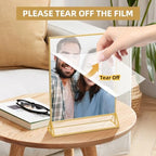 PPH-Sisy Acrylic Sign Holder 8.5X11 Double Sided Table Flyer Holder , Plastic Acrylic Display Stand for Home Office Shop Restaurant (12pcs) - Image 2