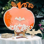 Halloween Wedding Guest Book Alternative, Personalized Pumpkin Drop Frame - Image 3