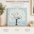 MuralMax Personalized Wedding Signing Tree Canvas Guest Book Wall Art - Image 5
