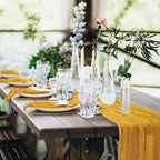 20 Pack Cheesecloth Table Runner 17 x 108 Inch, Gold - Image 6