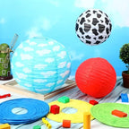 Motimind 12 Pcs Cartoon Story Birthday Party Decors Classroom Paper Lantern - Image 5
