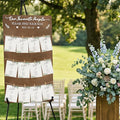 OurWarm Seating Chart for Wedding Reception Display, 29.5x16.5 Inch Rustic Wedding Seating Chart Board with Display Stand, Please Find Your Seat Sign for Baby Shower Wedding Reception Decorations by OurWarm
