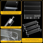 6 Pcs Acrylic Dessert Stand Set Tiered Tray Holder, Vivid Style - Image 6