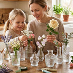 Fixwal 36pcs Glass Bud Vase Bulk Set, Clear Small Glass Vases for Flowers - Image 7