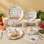 Newtay 250 Pcs Locally Grown Babyshower Disposable Paper Plates and Napkins - Image 2