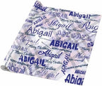 AOFUN Wrapping Paper for Men, Anniversary, Baby, Christmas, Personalized Birthday Gifts - Custom Name, 5 Rolls 58" x 23" - Image 5
