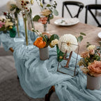 6 Pack Cheesecloth Table Runner 10Ft Christmas Gauze Boho Table Runners for Wedding Decor Bridal Shower Decorations Baby Shower Party(35" x 120") - Image 4