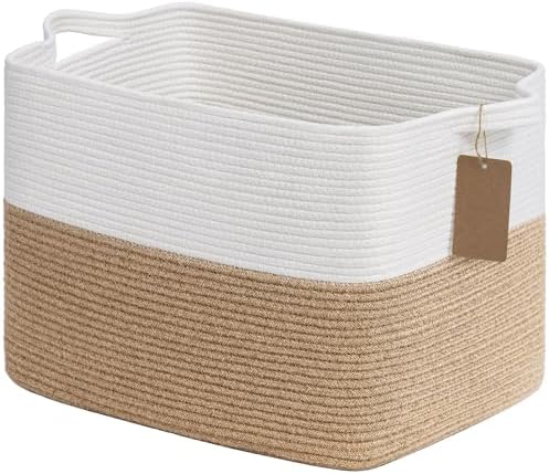Goodpick 50L Large Woven Rope Storage Basket for Organizing, Jute by Goodpick