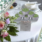 MTLEE 50 Pcs Green Wedding Thank You Candles Gifts for Guests Baby Shower - Image 3