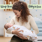 BabySparrow Muslin Swaddle Blankets 3-Pack – Brown Deer 47x47 Cotton Baby Swaddles for Newborns, Soft Breathable Receiving Blankets & Newborn Essentials, for Girls & Boys - Image 6