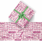 AOFUN Personalized Name Gift Christmas Paper Wrap With Name/Date Personalized Name Gift Cool Wrapping Paper Wrapping Paper For Boys Christmas Gift Wrapping 3 Rolls 58" x 23" - Image 2