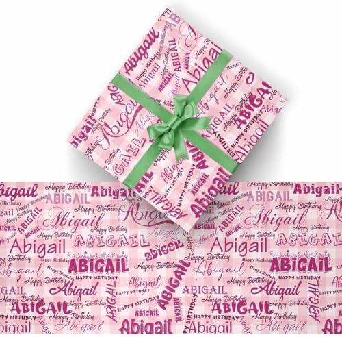 AOFUN Personalized Name Gift Christmas Paper Wrap With Name/Date Personalized Name Gift Cool Wrapping Paper Wrapping Paper For Boys Christmas Gift Wrapping 3 Rolls 58" x 23" - Image 2