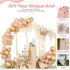 EMART 7.2/6.6/6Ft Metal Arch Backdrop Stand Set 3 for Wedding Party Balloon - Image 3
