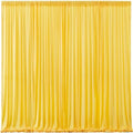 Yellow Backdrop Curtains-Wrinkle-Free Polyester Photography Drapes Party Curtain Background for Baby Shower Wedding Decorations- 16 X10FT (Yellow) by WishCare