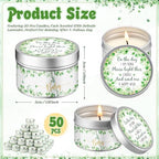 Threlaco 50 Pcs Baby Shower Candles, Party Favors, Eucalyptus - Image 2