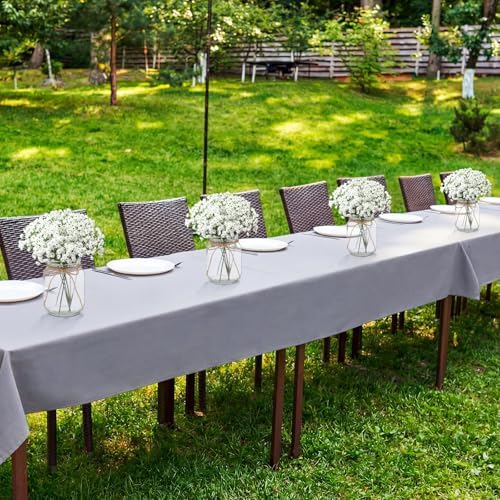 Zeyune 12 Sets Mason Jars with Flower for Table Decor, Baby's Breath - Image 6
