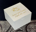 Personalized White Party Favor Box 3x3x2 by Handmade