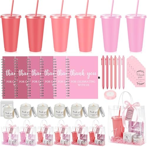 Nuogo 6 Sets New Parent Shower Prizes, Gradient Pink, Classic Style by Nuogo