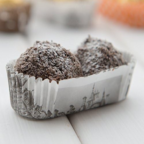 Restaurantware-Premium 3-inch Baking Cups: Regular-Ridged Elliptical Paper Baking Cups Perfect for Muffins, Cupcakes or Mini Snacks - Black & White Press Print Design - Disposable - 200-CT - Image 3