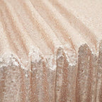 Poise3EHome Champagne Sequin Tablecloth 90×132 Inch Rectangle Sparkly Fabric Table Cloth for Birthday Wedding Party Christmas Holiday Baby Shower Decoration - Image 4