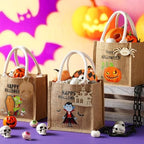 Sweetude 12 Pack Halloween Linen Burlap Bags with Tags,Classic - Image 4