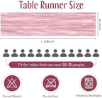 25 Pack Light Pink Cheesecloth Table Runner, 17 x 108 Inch, Gauze, Semi-Sheer, Classic Style, Polyester, Solid Pattern, Perfect for Weddings, Baby Showers, Banquets & More - Image 2