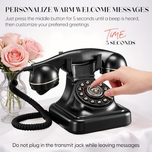 Audio Guest Book Wedding Phone Vintage Voice Message Recorder Telephone - Image 6