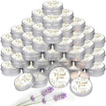 MTLEE 50 Pcs White Gold Wedding Thank You Candles Gifts for Guests, Bridal Shower Baby Shower Favors, 1 oz Mini Lavender Scented Soy Wax Candles Tin Bulk for Birthday Aromatherapy Party Favors by MTLEE