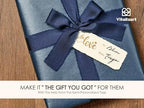 Vitalizart Blue Wrapping Paper Set 30" Pearly-Lustre Ribbons & Gift Tags - Image 4