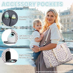 Pritent Baby Diaper Bag Tote,Waterproof Maternity Breast Pump Bags for Mom - Image 3