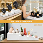 10 Pcs Large Acrylic Buffet Risers, Black Food Display Stands for Buffet, Dessert Table, Jewelry, and Catering, Stackable Food Risers with Hollow Bottoms, Nesting Cube Box (12"-11"-10"-9"-8"-7"-6"-5") - Image 4